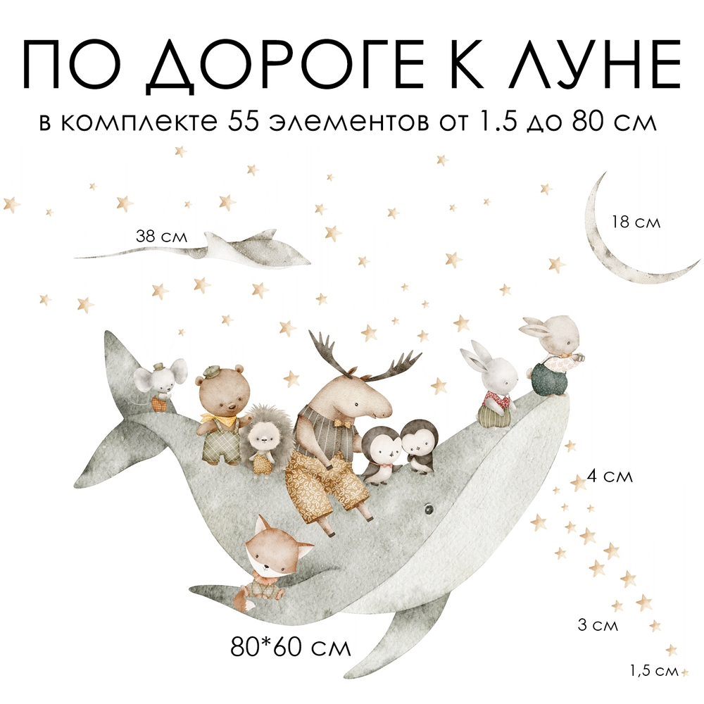 Стикеры ПО ДОРОГЕ К ЛУНЕ