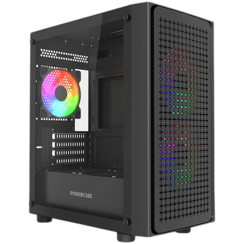 Корпус Powercase Mistral Micro EM20 TG FRGB Black (CMMEM20B-L3)