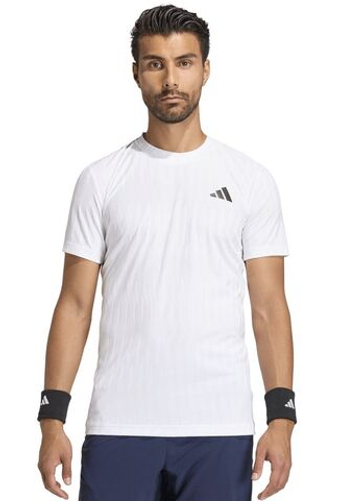Мужская теннисная футболка Adidas Climacool+ Freelift Airchill - white