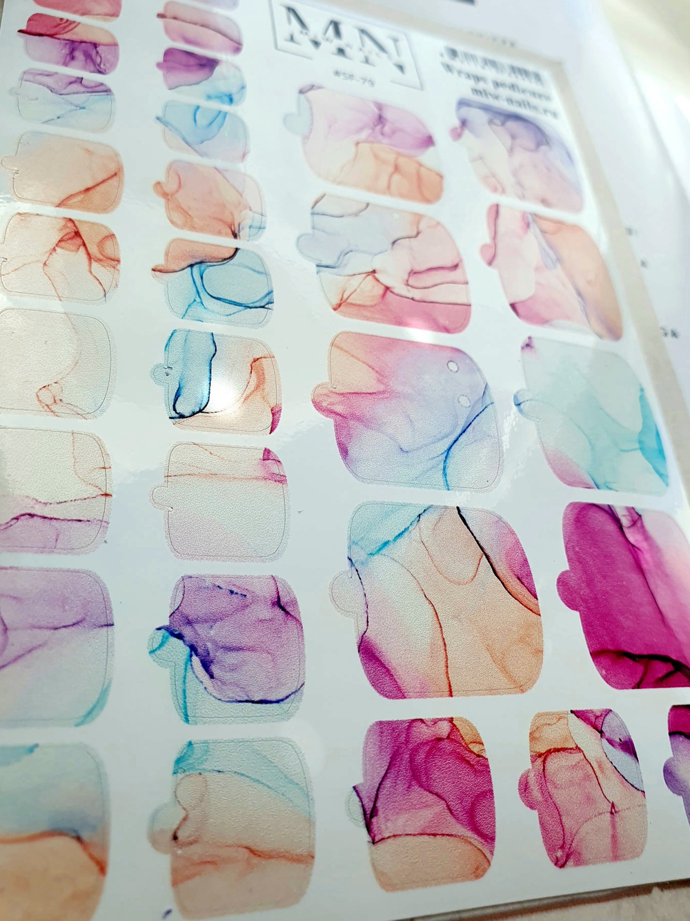 Плёнки для педикюра Wraps stickers SF-79
