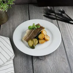 Тарелка d 27,2 см h2,2 см белая фарфор Glory Eco P.L. Proff Cuisine [4]