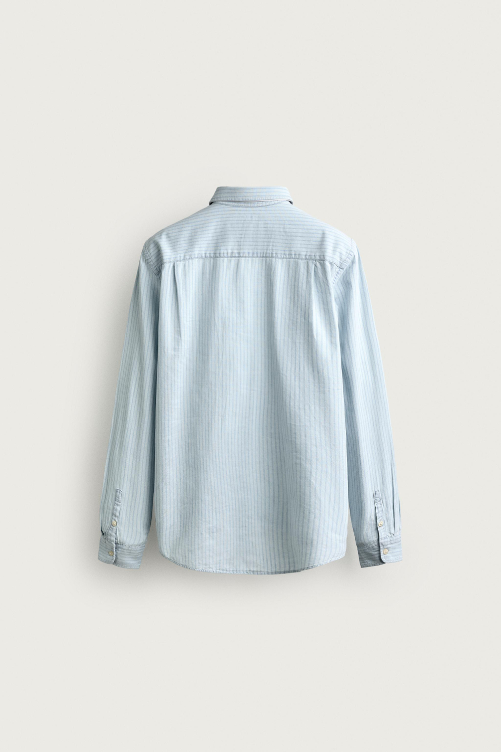 ЛЕГКАЯ ДЖИНСОВАЯ РУБАШКА В ПОЛОСКУ — ZARA