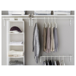 IKEA MULIG  (ИКЕА МУЛИГ)  -  Штанга для одежды - белый 60-90 см