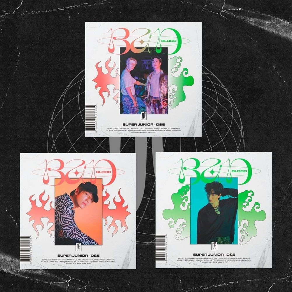 Альбом Super Junior D&E - Bad Blood 4th Mini Album 3 Version SET