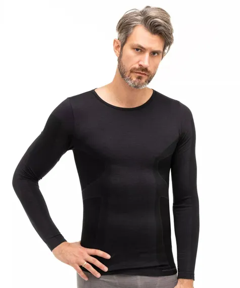 Термофутболка мужская с длинным рукавом BRUBECK Comfort Wool LS12160/11600