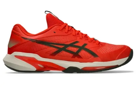 Мужские теннисные кроссовки Asics Solution Speed FF 4 - cherry tomato/vintage khaki