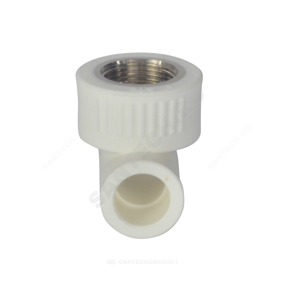 Тройник PP-R комбинированный белый Дн 20х3/4" ВР ZFPCL