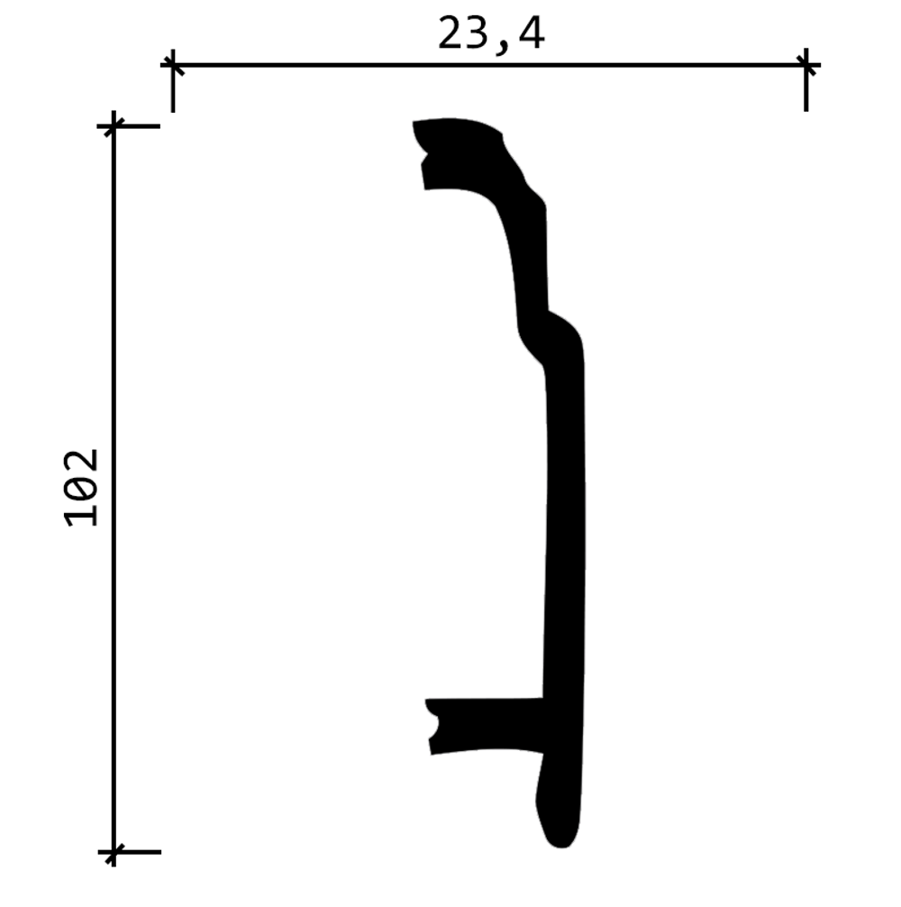 Плинтус DD102