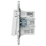 SKANDY Кнопка звонка с индикацией для отелей 10А SK-V17W арктический белый IEK
