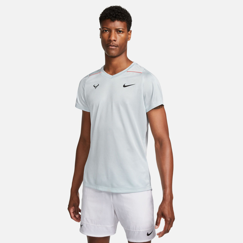 Мужское теннисное поло Nike Dri-Fit Rafa Challenger T-Shirt Men - Grey
