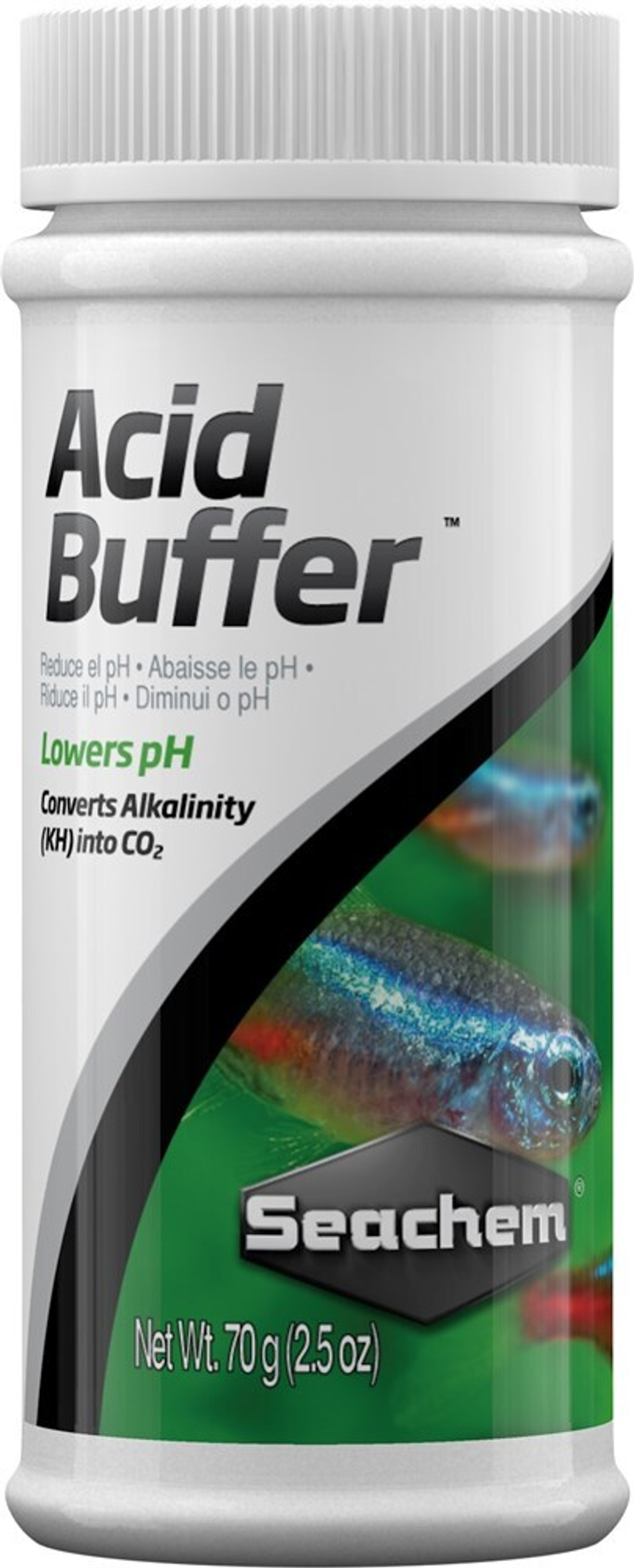 Добавка Seachem Acid Buffer для снижения pH, 70гр., 2гр. На 80л.
