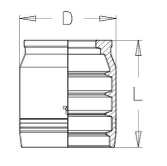 Муфта DN 50 4SH CS (без зачистки)
