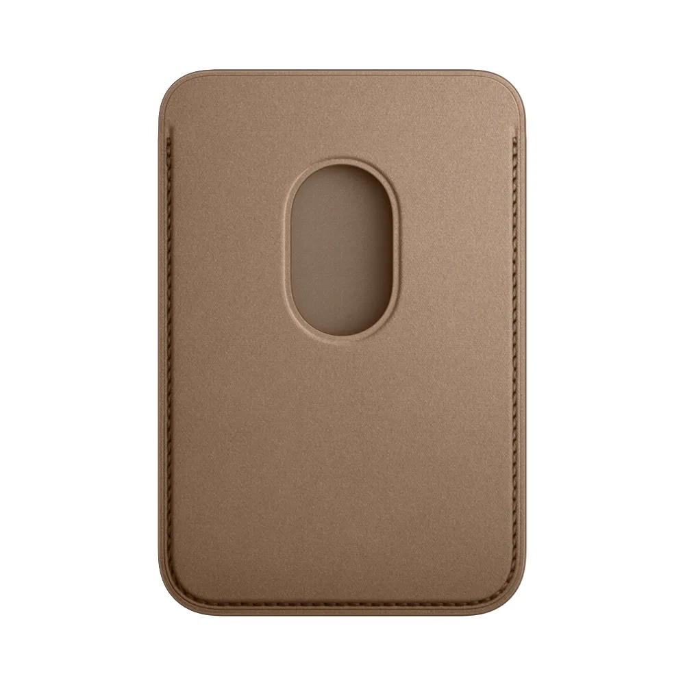 Тканевый чехол-бумажник с поддержкой MagSafe Apple FineWoven Wallet (2023), Taupe (Светло-бежевый)