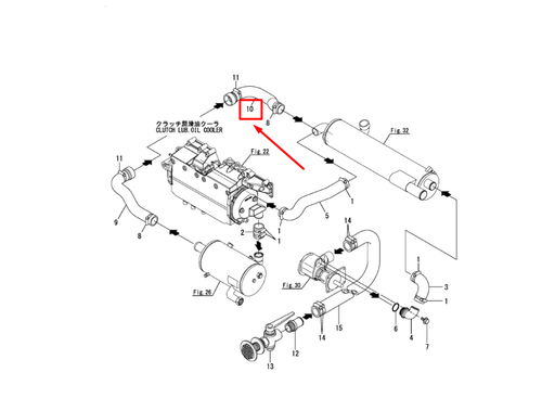 119581-49710 HOSE, CLUTCH