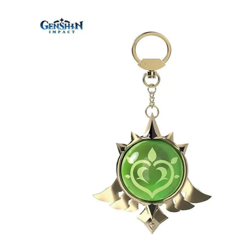 Брелок металлический Genshin Impact Mondstadt Grass Eye of God Pendant