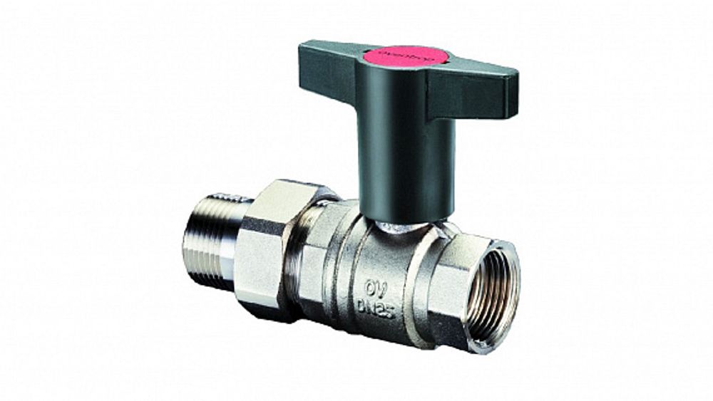 Кран шаровый Optibal 3/4", Н-В, удл. ручка, с разъёмным соединением