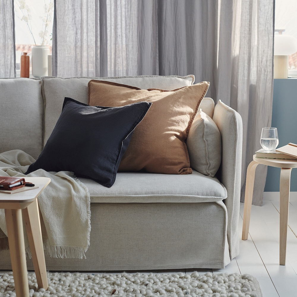 IKEA DYTÅG (ИКЕА ДЙТÅГ) - Наволочка, темно-бежевая, 65x65 см