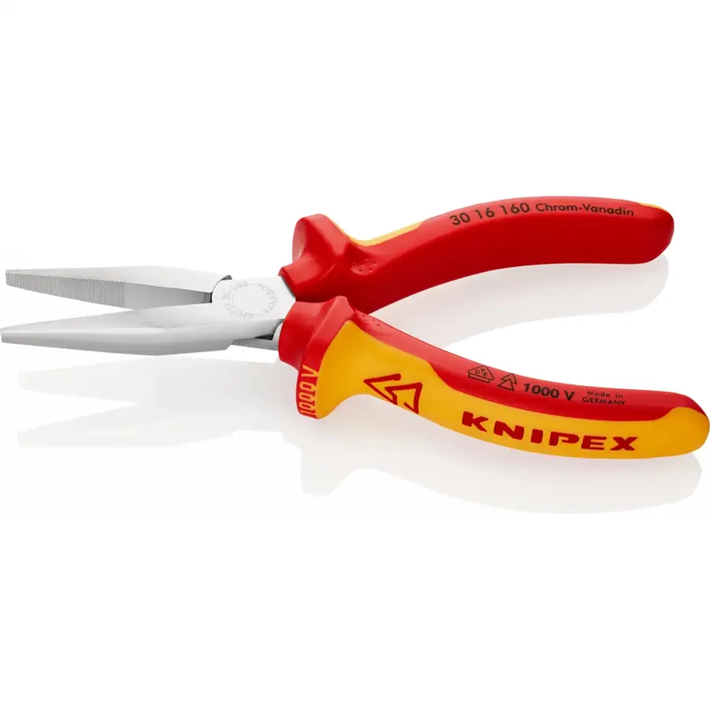 Длинногубцы хромированные 160 мм Knipex 30 16 160 SB
