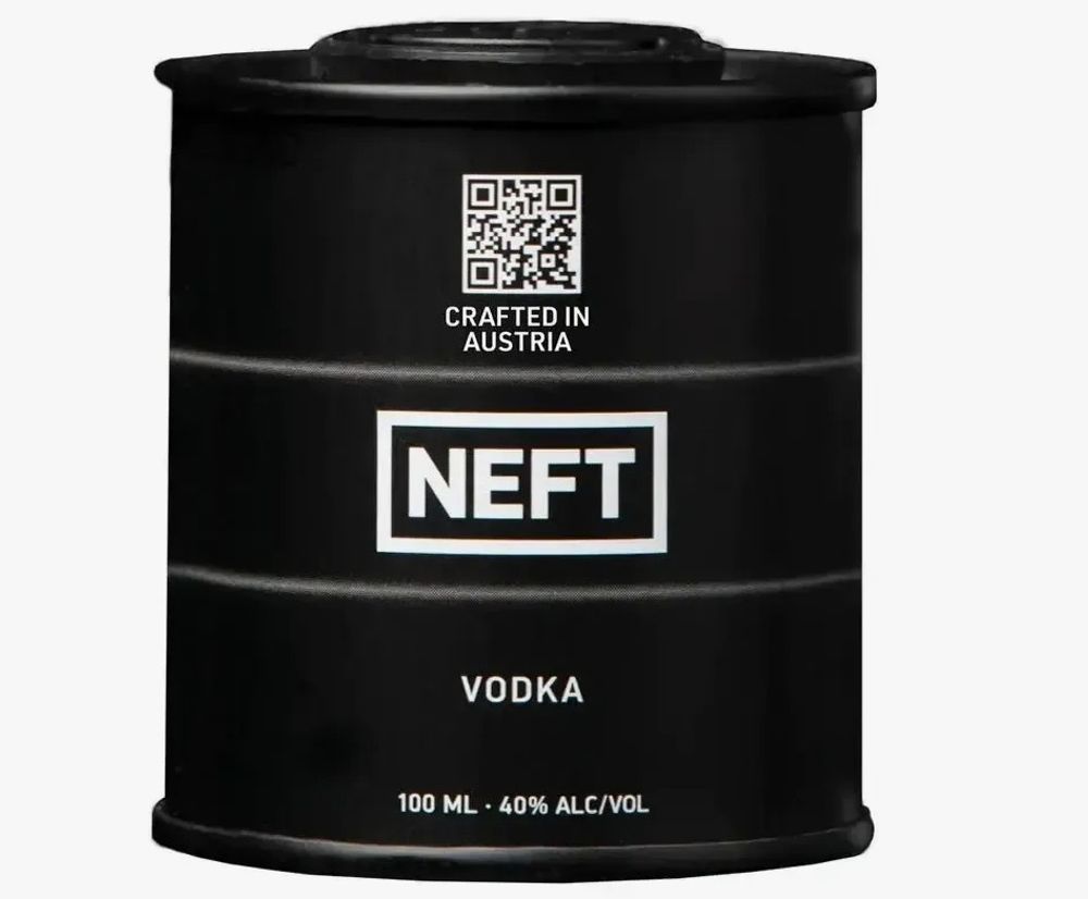 Водка Нефть черный баррель