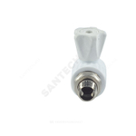 Кран шаровой PP-R белый Дн 25х1/2" НР угловой для радиатора VALFEX 10148125