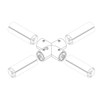 Соединитель профиля ROUND-D36-360-X90 (Arlight, Алюминий)