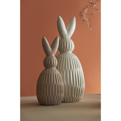 Декор из фарфора бежевого цвета trendy bunny из коллекции essential, 9,2х9,2x22,6 см