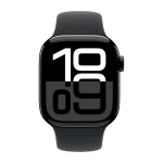 Умные часы Apple Watch Series 10 GPS, 42mm, Jet Black Aluminium Case with Sport Band S/M, Black (Черный) MWWE3