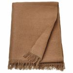 Плед IKEA DYTAG (ДЮТОГ), Светло-коричневый, 130х170 см