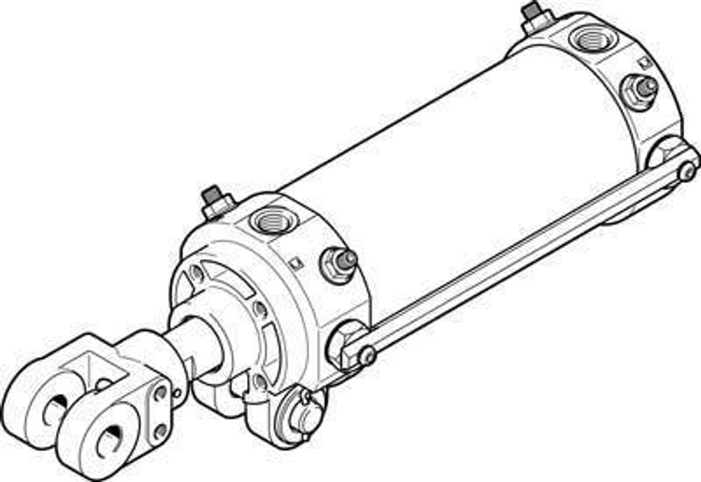 DWA-63-150-Y-A-G Цилиндр на шарнирах