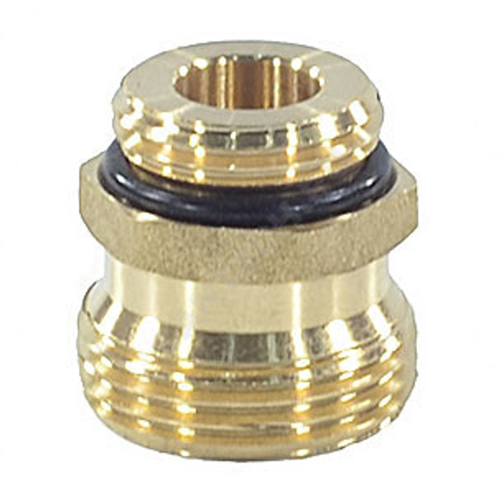 Штуцер переходной латунь 1/2"x3/4" под евроконус для клапана коллекторного Апогей 310011