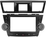 Магнитола для Toyota Highlander 2 XU40 2007-2013 (рамка с крутилками и кнопками) - Teyes CC4L-DTS монитор 9" IPS, Android 14, Быстрая, Snapdragon 662, CarPlay, 4G SIM-слот