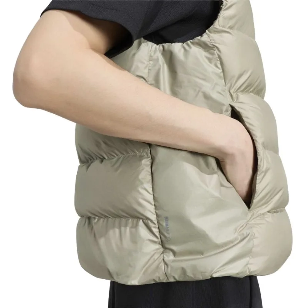 Мужская теннисная жилетка Adidas Essentials Climawarm Synthetic Down Puffer - linien green metallic