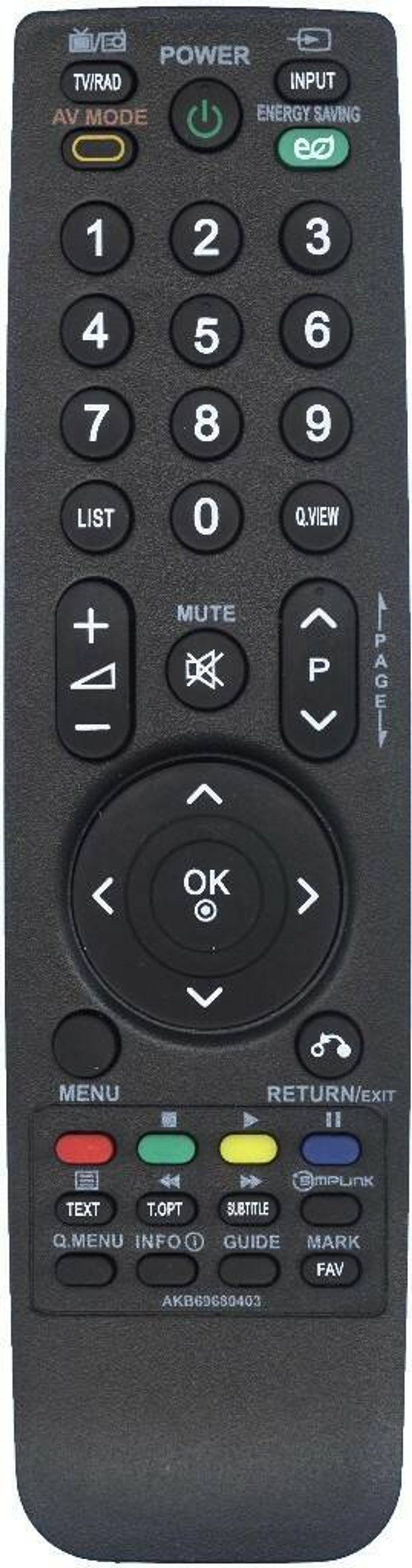 Пульт для LG AKB69680403 (AKB69680408, AKB69680438)