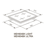Электрическая варочная панель Meferi MEH604BK ULTRA фото 15