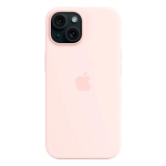 Силиконовый чехол с поддержкой MagSafe Apple Silicone Case для iPhone 15, Light Pink (Светло-розовый)