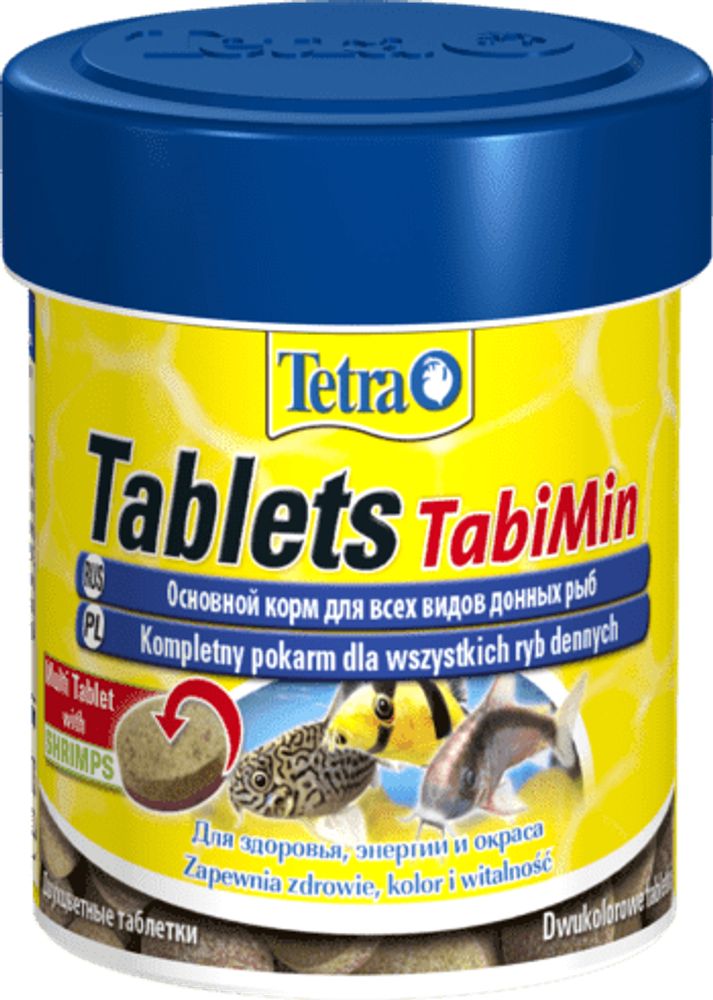 TetraTabletsTabiMin корм для всех видов донных рыб 120 таб.
