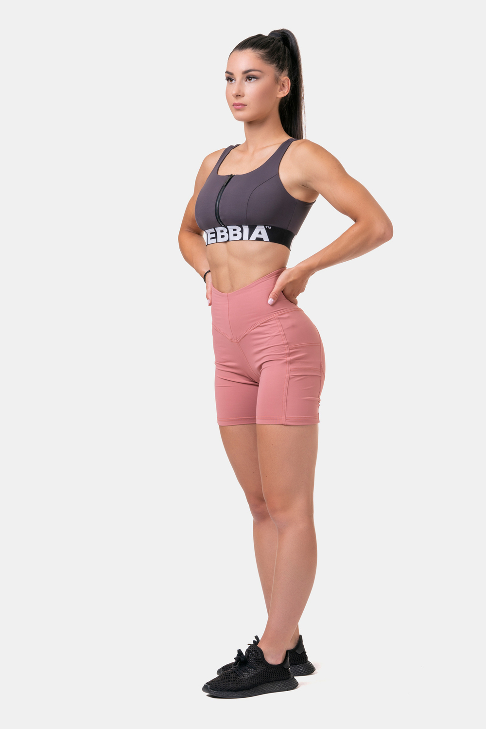 Топ женский Smart Zip Front Sports Bra 578 Каштановый