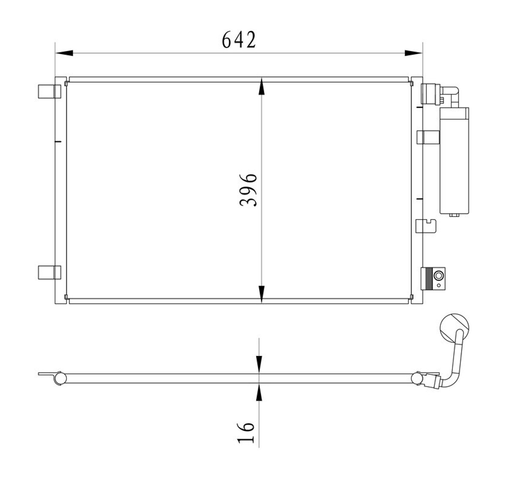 Kular - 86598-KLR - Condenser, air conditioning