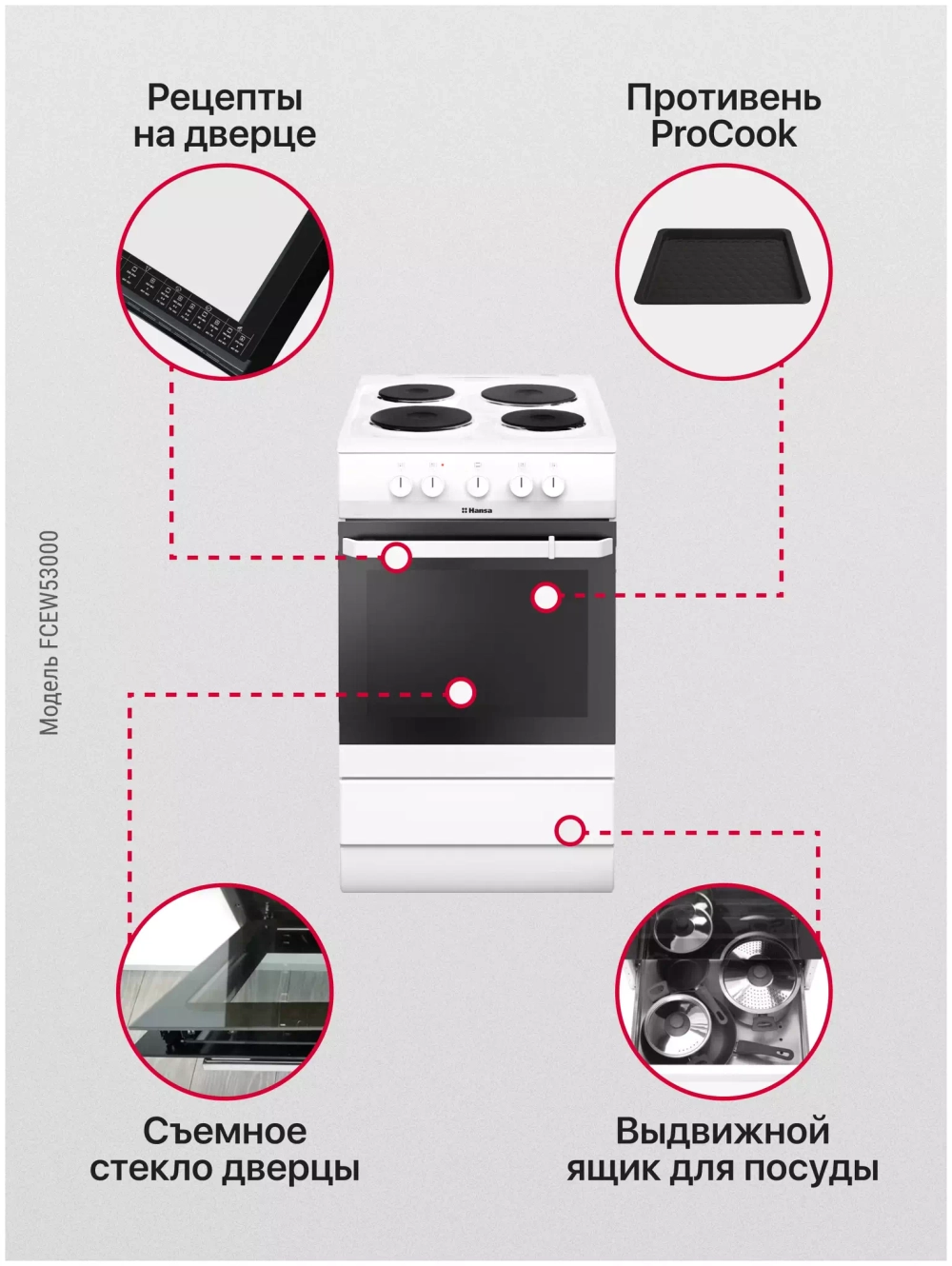 Электрическая плита Hansa FCEW53000
