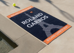 Теннисное полотенце Roland Garros Official Players Logo 2026 Beach - navy/orange
