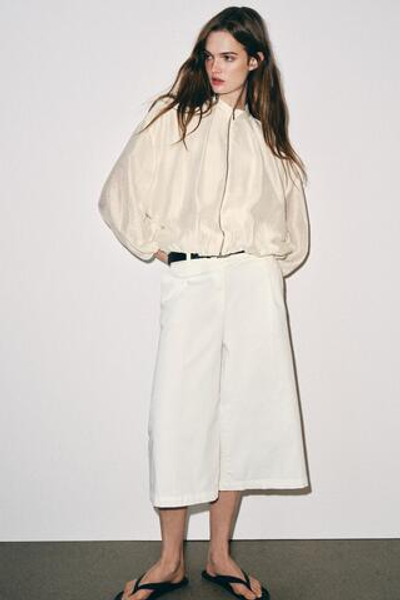 БОМБЕР СО СКЛАДКАМИ — ZARA