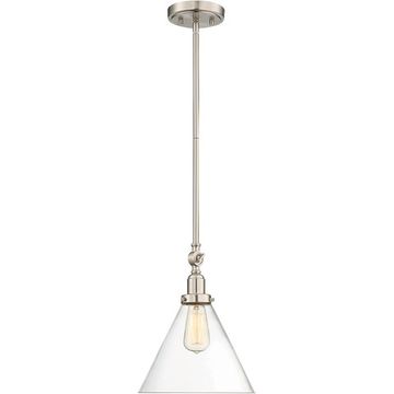 replica light Drake 1 Light 10 inch Satin Nickel Pendant Ceiling Light
