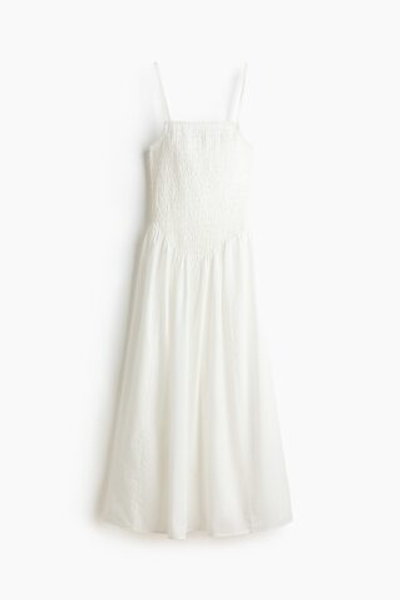 Платье макси со сборками и юбкой клёш - H&M
