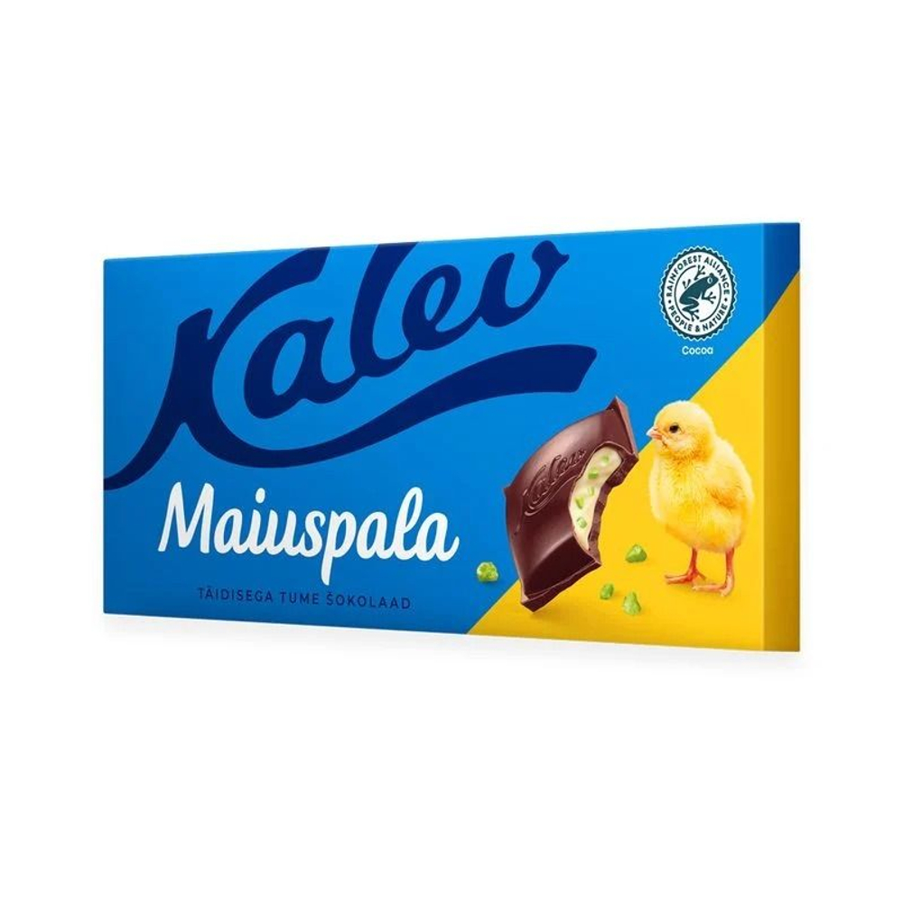 KALEV Maiuspala белый шоколад в темном шоколаде 100 г (из Эстонии)