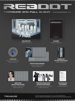 Альбом TREASURE - REBOOT 2nd Album YG TAG RANDOM Version