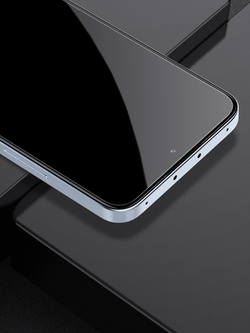 Закаленное стекло 6D для Xiaomi Redmi 12 4G и Redmi 13 с черной рамкой, G-Rhino