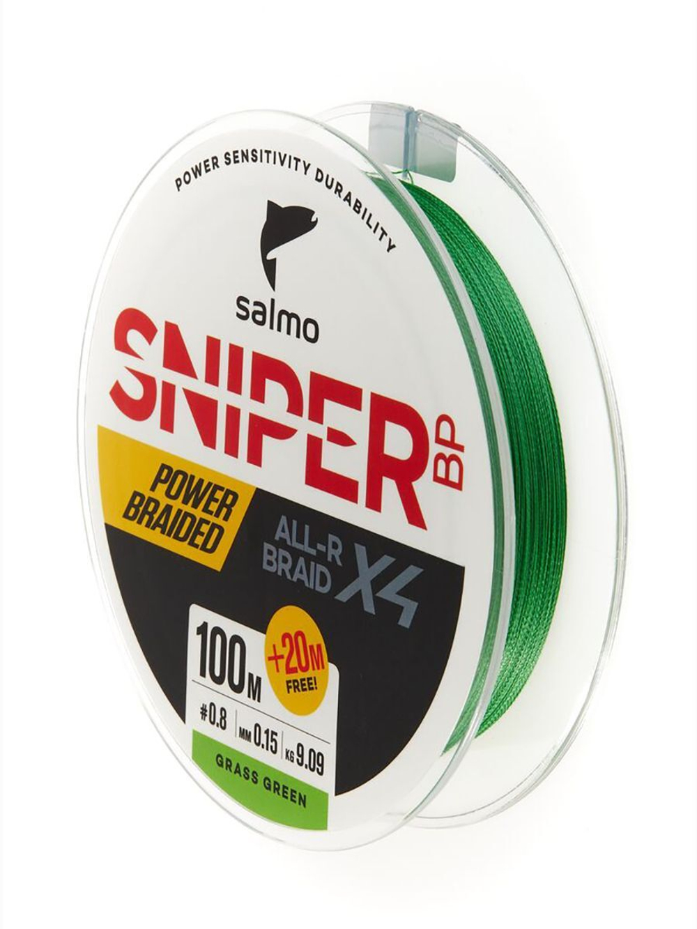 Шнур плетёный Salmo Sniper BP ALL R BRAID х4 Grass Green 120/017