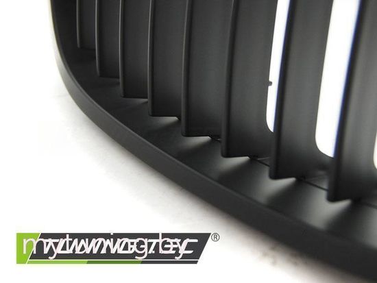 Решетка (ноздри) радиатора BLACK MATT для BMW 3 E46 coupe рест
