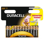 Батарейка алкалиновая Duracell Basic AAA/LR03/BL12