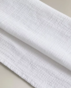 ZARA HOME ЛЬНЯНОЕ ПОЛОТЕНЦЕ, БЕЛЫЙ